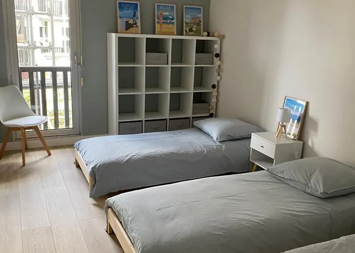 Apartamento 65m2 Avec Balcon Vues Partielles à 150m De La Et Centre, Wifi Et Parking Privé Blonville-sur-Mer