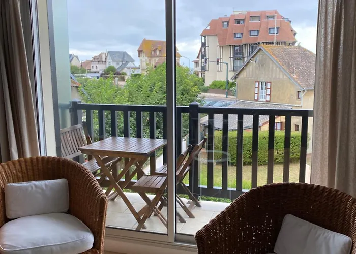 65m2 Avec Balcon Vues Partielles à 150m De La Et Centre, Wifi Et Parking Privé Apartamento Blonville-sur-Mer